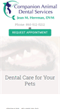 Mobile Screenshot of dentalcarevet.com